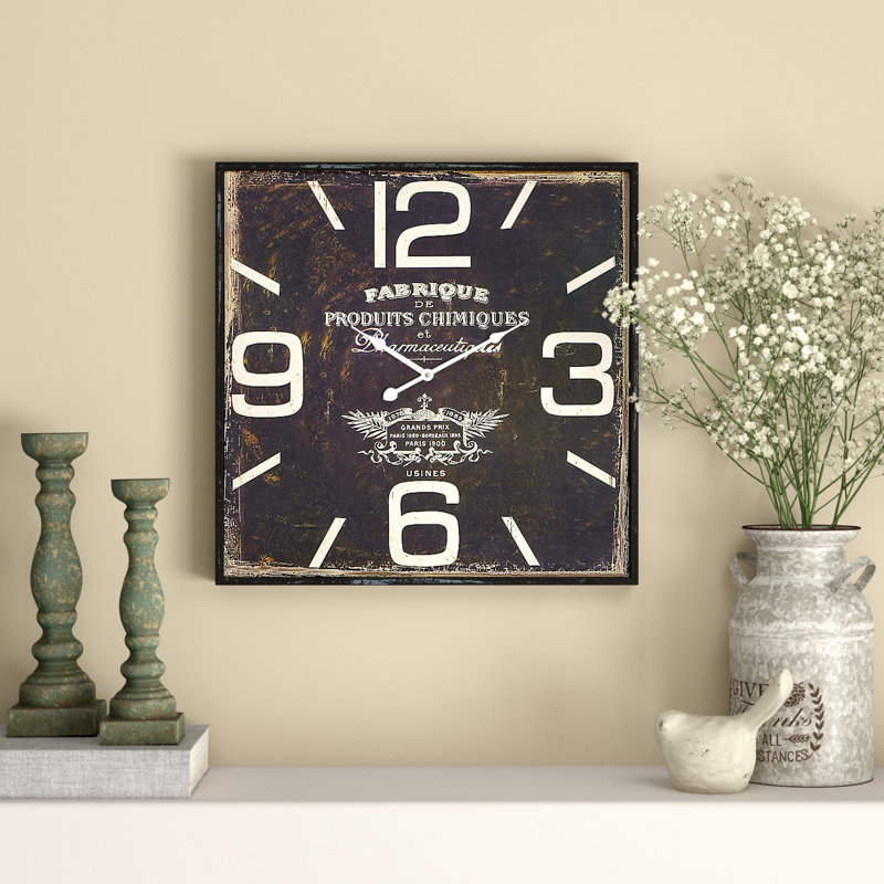 August Grove® Philo Wood Wall Clock & Reviews Wayfair